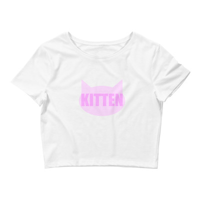 "Kitten" Babygirl Crop Tee