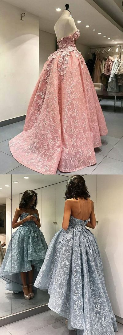 rom dresses,lace prom dresses,high low prom dresses.modest prom dresses,PD3900373