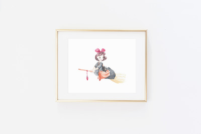 Kiki Watercolor Print