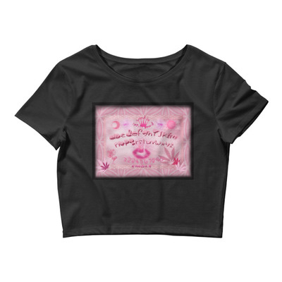 The Weed-ja Spirit Board Black Crop Top