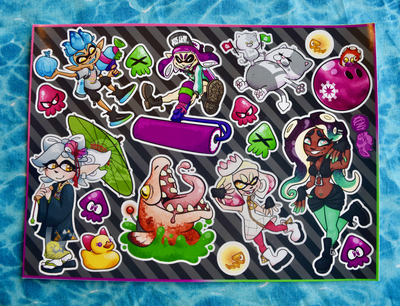 Splatoon 2 Sticker Sheet