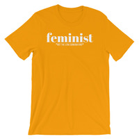 Not Like Lena Short-Sleeve Unisex T-Shirt pink, black and gold  - Thumbnail 2