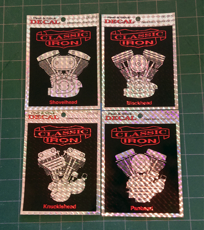 Motorcycle Prism Stickers - Vintage