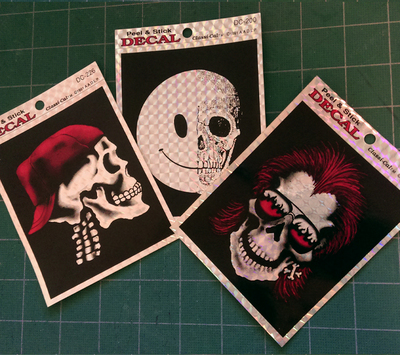 Skull Prism Stickers - Vintage