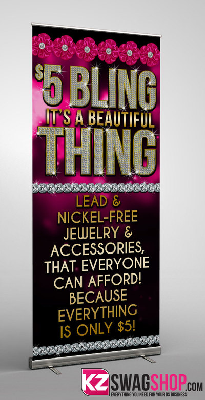 $5 Bling - RETRACTABLE BANNER - 3