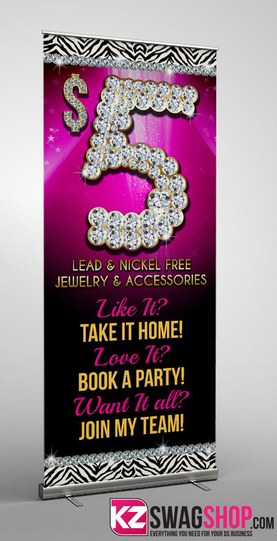 $5 Bling - RETRACTABLE BANNER - 6