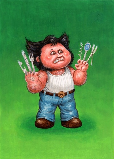 COLOR ROUGH Wolverine Garbage Pail Kids 2014 Series 2