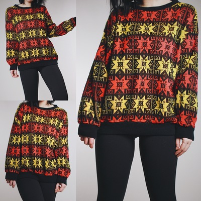 RESERVED FOR SHAWNA - Vintage 90s "Stranger Things" Inspired Holiday Sweater