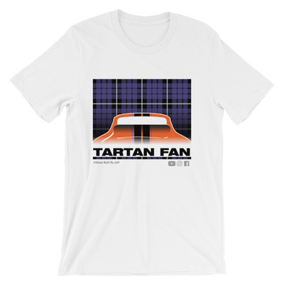 Tartan Fan white Unisex T-Shirt