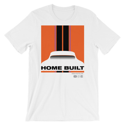 Home Built Big Stripe White Unisex T-Shirt