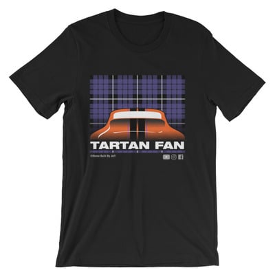 Tartan Chest Black Unisex T-Shirt