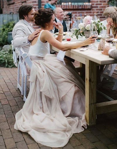 Sexy Two Piece Beach Wedding Dresses