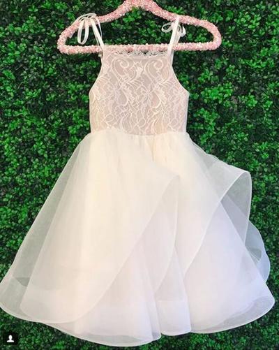 Spaghetti Straps Flower Girl Dresses