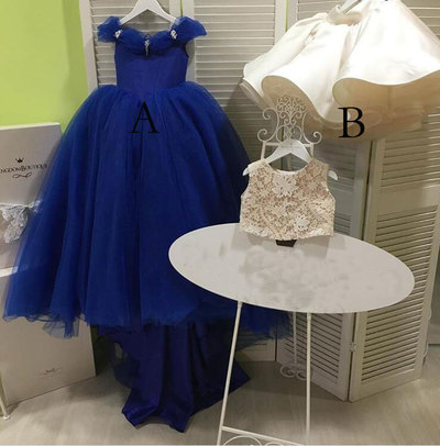 Two Styles Flower Girl Dresses Birthday Gowns