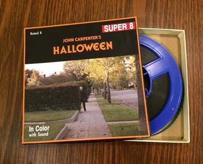 Custom Halloween Super 8 Box with BLUE Display Reel