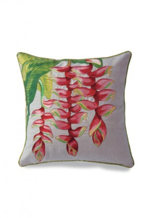 "HELECONIA" - Cotton/LINEN Embroidered Pillow Cover