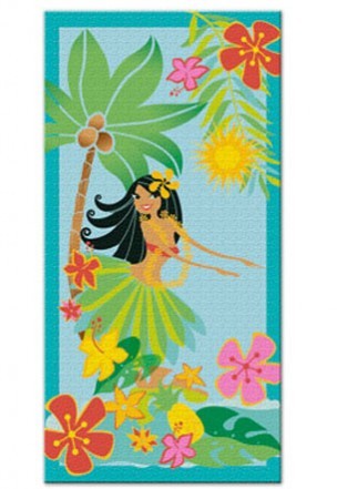 "HULA HONEY" BEACH TOWEL