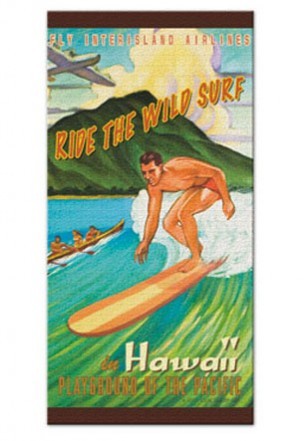 "HAWAII SURFER" BEACH TOWEL
