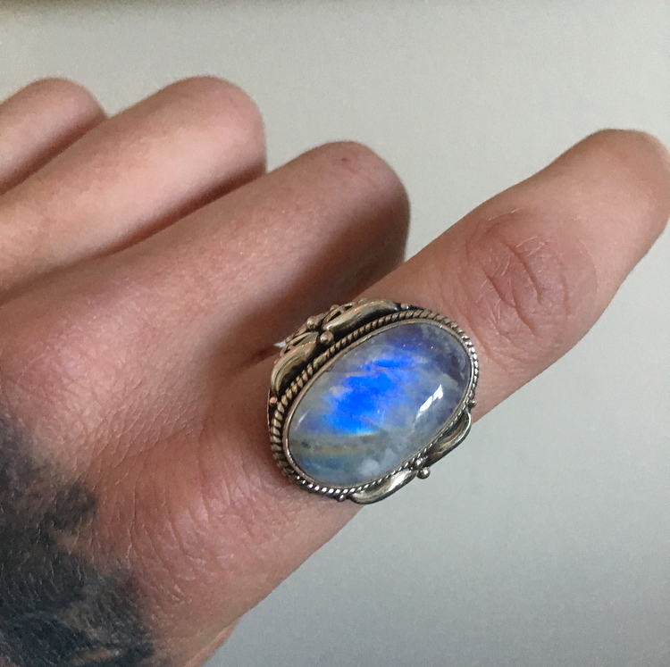Moonstone Size 8 Ring