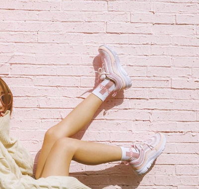 Harajuku Pastel Pink Sneakers Running Shoes
