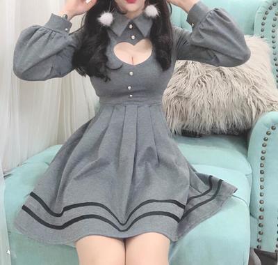 Sexy Hollow Out Heart Dress