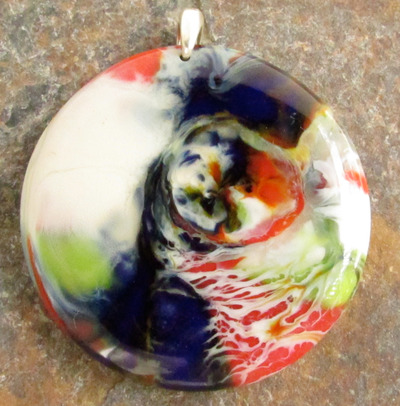 Rainbow Glass Pendant Large