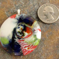 Rainbow Glass Pendant Large - Thumbnail 1