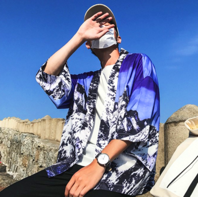 Free Shipping-JAPANESE ICE BREG KIMONO JACKET