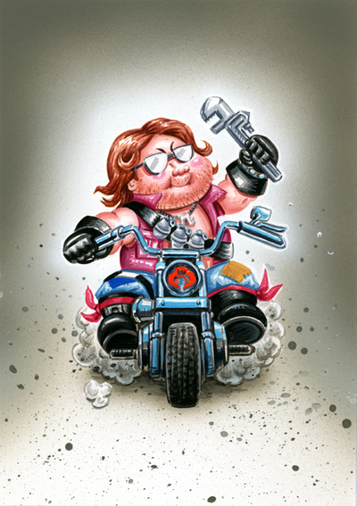 MIKEY Wrench / Dread NICK  Final Art - G.I. Jokes Series 2 2018