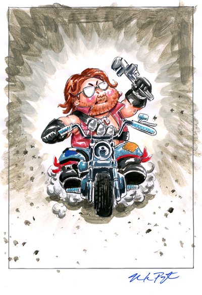 MIKEY Wrench / Dread NICK Color Rough - G.I. Jokes Series 2 2018