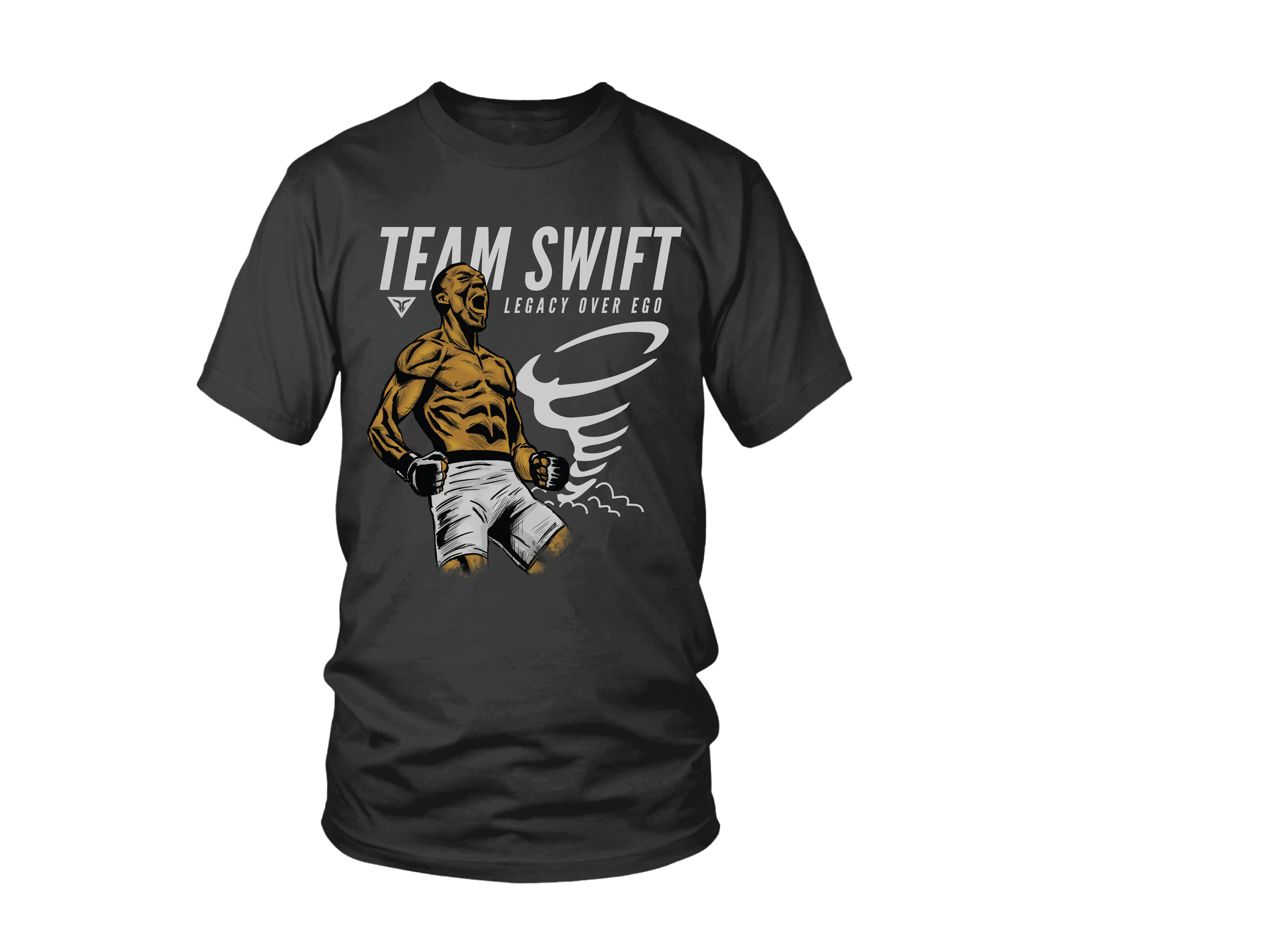 Marcel Stamps black fight shirt