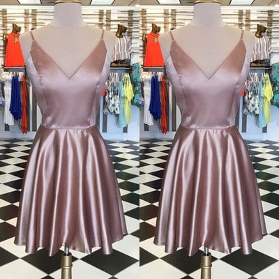 Spaghetti straps short homecoming dress - Thumbnail 4