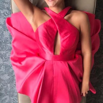 Sexy short fuchsia party dress short prom dress homecoming dress - Thumbnail 4
