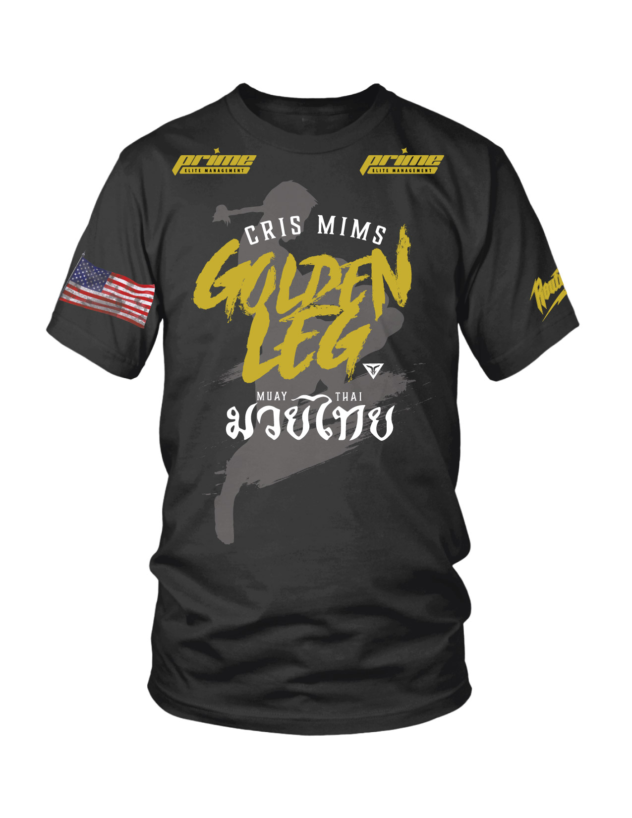 "The Golden Leg" Cris Mims fight shirt