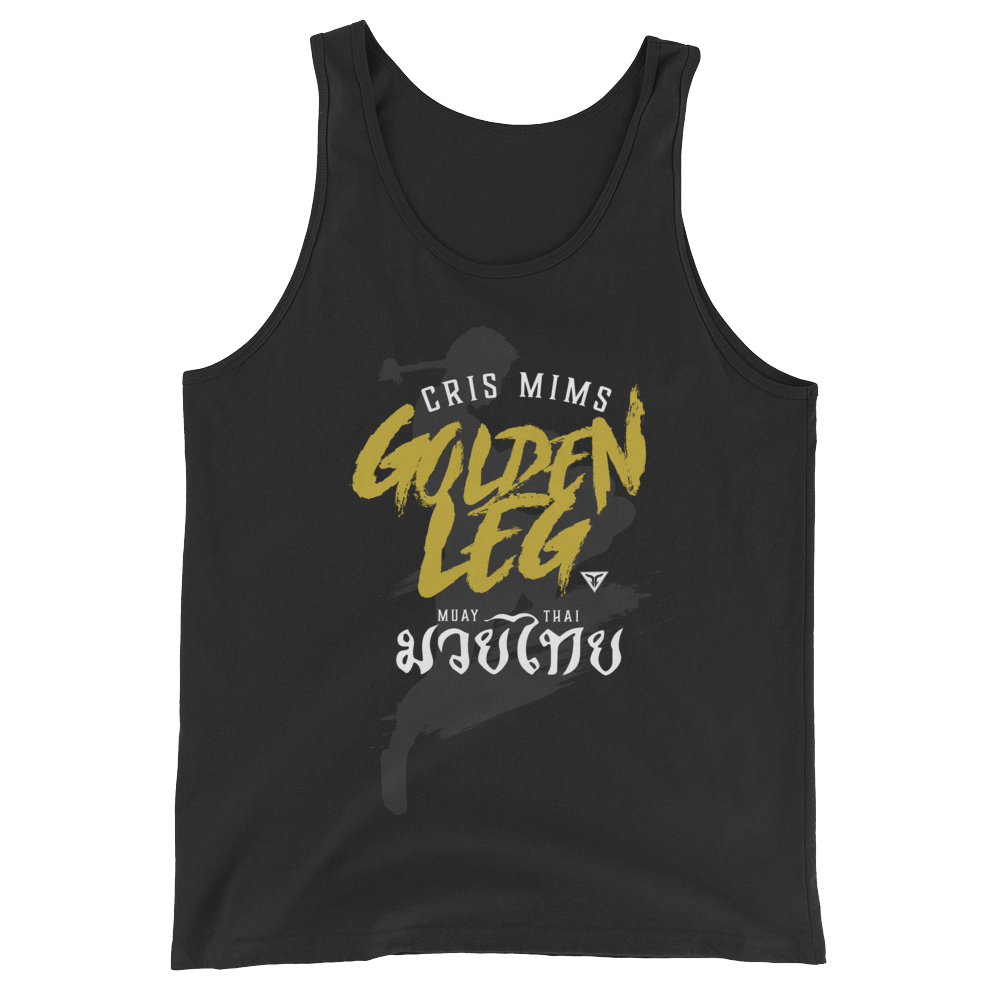 "The Golden Leg" Cris Mims tank top