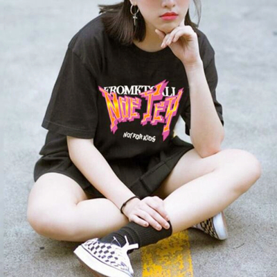 NED TOY Printed Black Tee