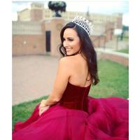 2018 Burgundy Prom Dress, Sweetheart Neck Long Prom Dress, Evening Dress Prom Dresses Prom Gown  - Thumbnail 1