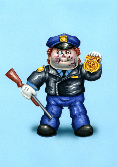 Maniac MATT / Copper HOPPER Final Art - Horrorible Kids - Series 3 2018