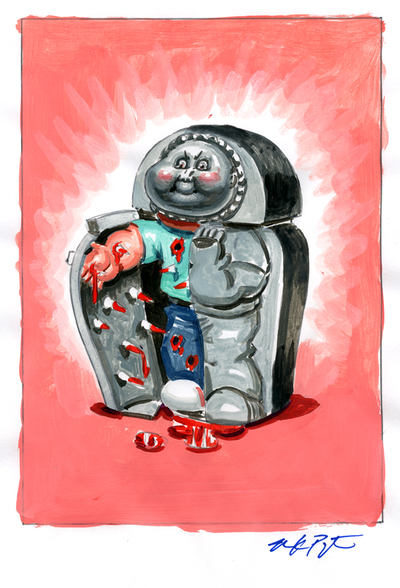 IRA Maiden / Metal MICK Color Rough - Horrorible Kids Series 3 2018