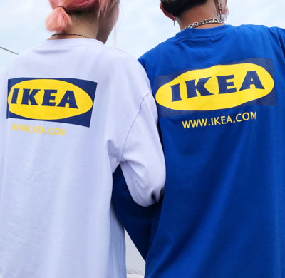 Free Shipping-I K E A LONG SLEEVE TEE