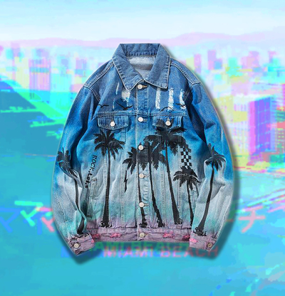 MIAMI BEACH DENIM JACKET