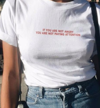 Free Shipping-"IF YOU ARE NOT ANGRY" TEE
