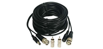 33ft Camera Video & Power Cable (Black)