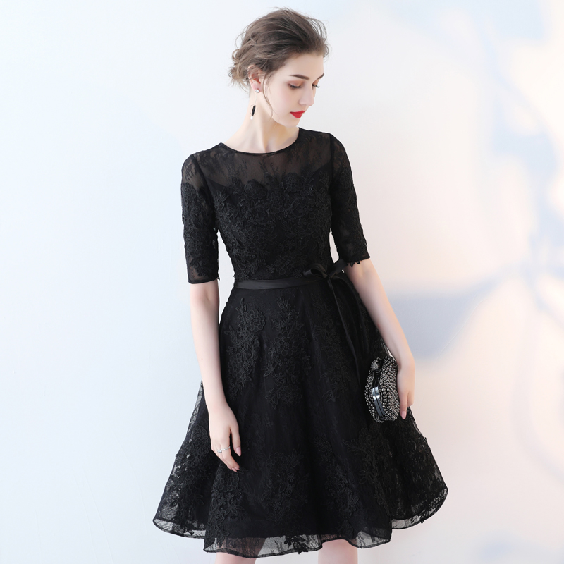 Cute lace tulle short prom dress, homecoming dress