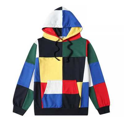 80s CANDY COLOR BLOCK HOODIE