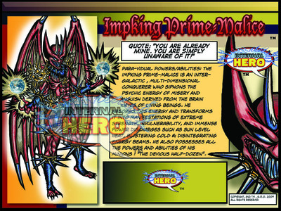 Impking Prime-Malice (villain), Step#2 : Pick One Ally/Nemesis