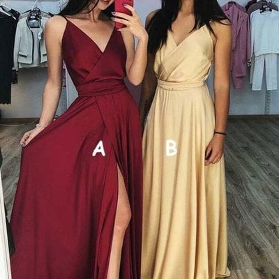 Sexy split side long prom dresses under 100 - Thumbnail 5