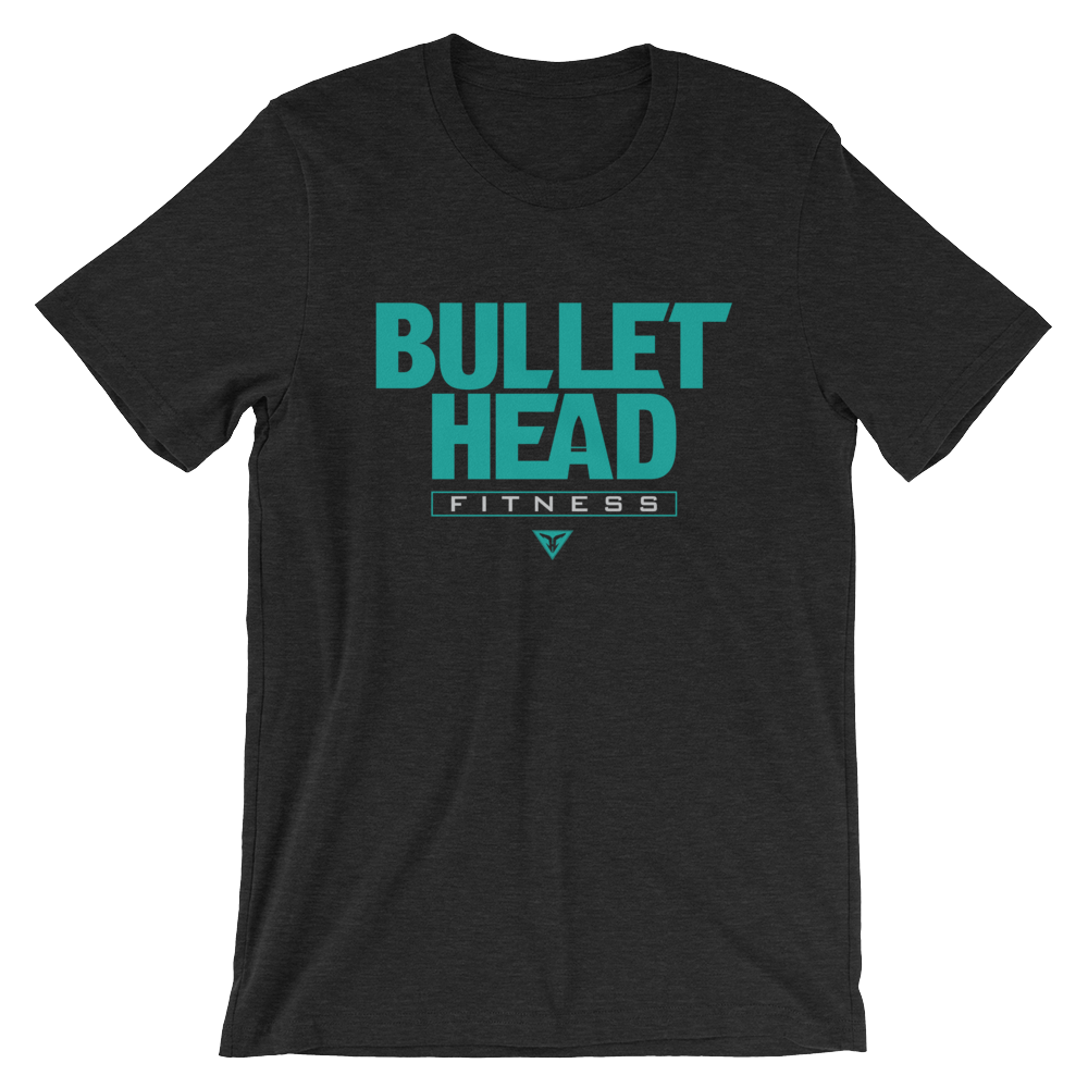 Bullet Head Fitness heather black shirt