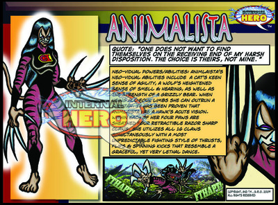 Add Animalista (heroine), Step#5 : Add Characters (Optional)