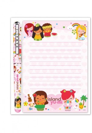 "ISLAND YUMI" STATIONERY SET!